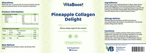 500mg Collagen Gummies with Vitamins and Minerals to Boost Hair, Nail, and Skin Wellness.

