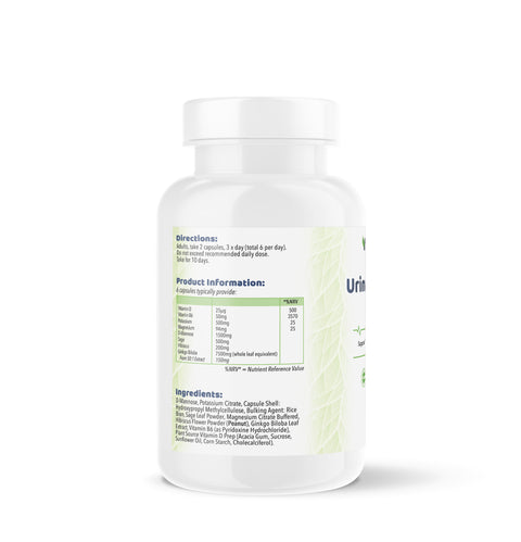 "Close-up of UT Active capsules designed to promote systemic urinary tract health with selected nutrients."